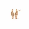 1854 Past Present Future Diamond Stud Earrings -Clogau 1854PPF0352