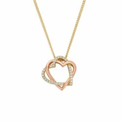Always In My Heart 18ct Gold And Diamond Pendant
