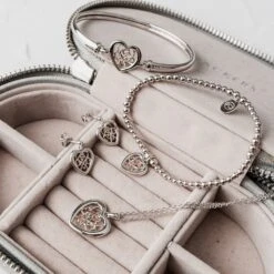 Welsh Royalty Heart Silver Affinity Bracelet 7 Welsh Royalty Heart Silver Affinity Bracelet -Clogau 3SBB73S 3