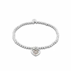 Clogau 16 Welsh Royalty Heart Silver Affinity Bracelet