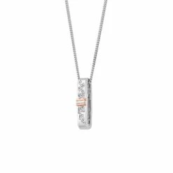 Cariad® Sparkle Silver Drop Pendant