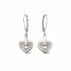 Cariad® Sparkle Silver Heart Drop Earrings 2 Cariad® Sparkle Silver Heart Drop Earrings -Clogau 3SCCE01