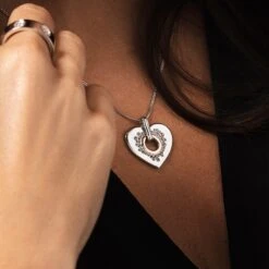 Cariad® Sparkle Large Silver Heart Pendant -Clogau 3SCCP01 2