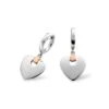 Cariad® Silver Heart Drop Earrings