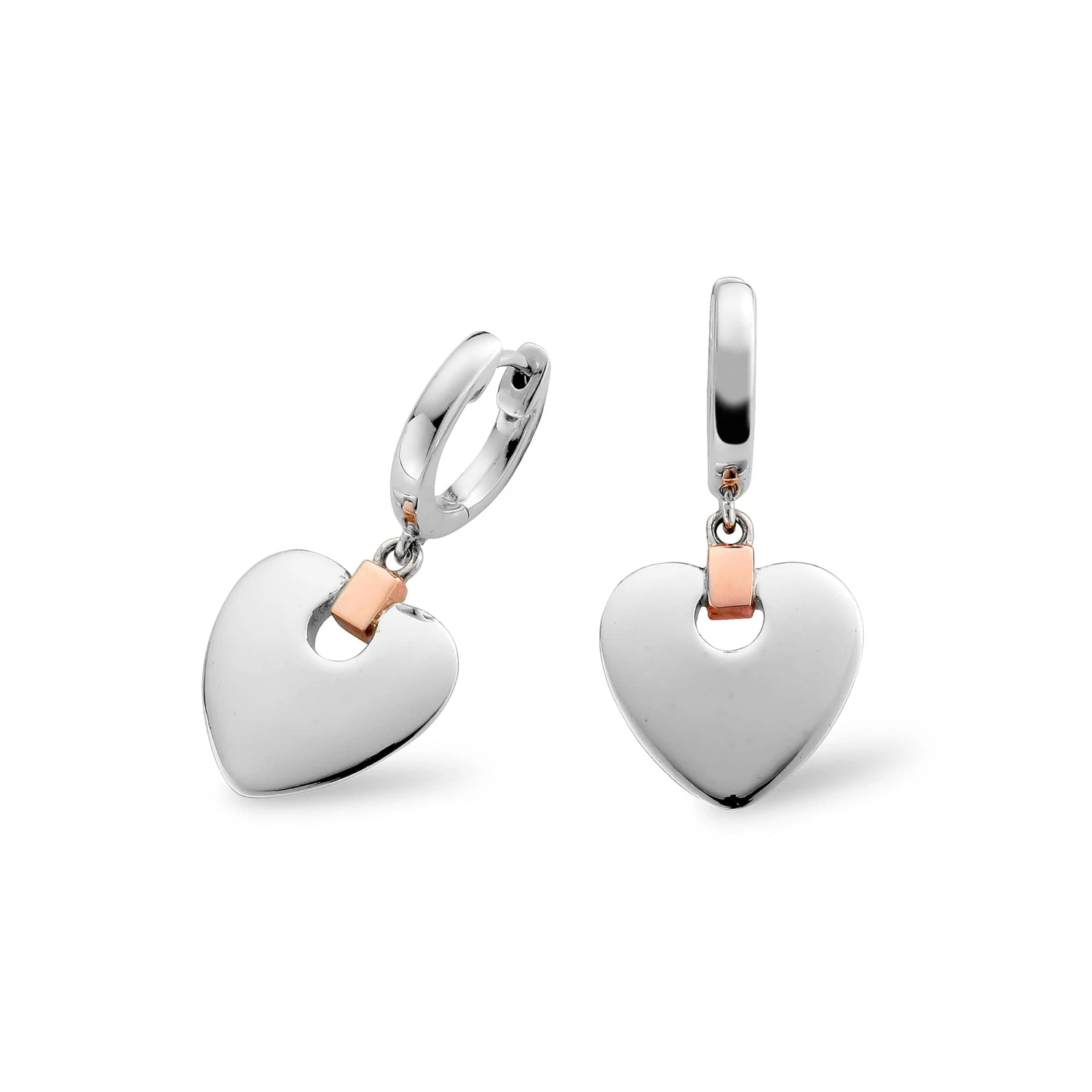 Cariad® Silver Heart Drop Earrings 3 Cariad® Silver Heart Drop Earrings