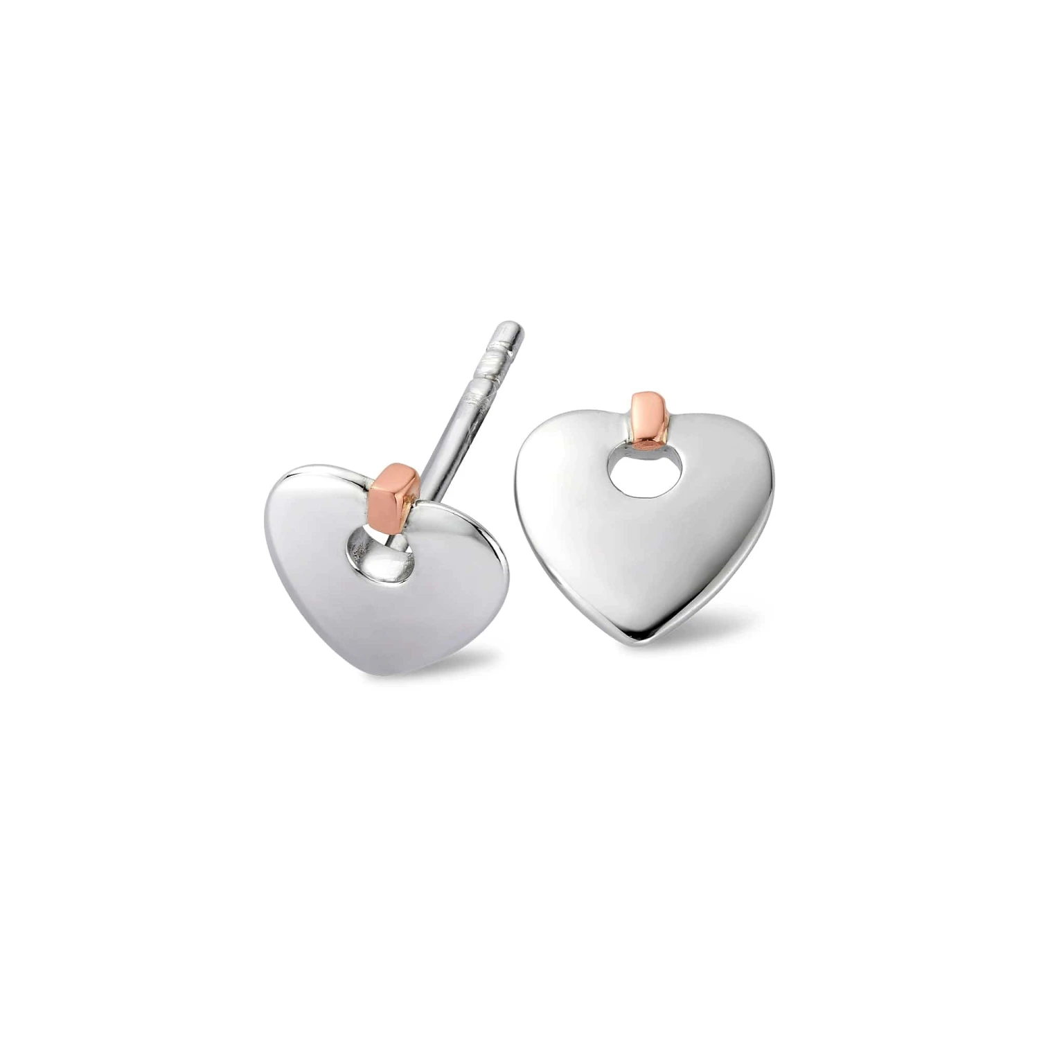 Cariad® Silver Heart Stud Earrings 2 Cariad® Silver Heart Stud Earrings