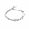 Clogau® Celebration Silver Double Chain Bracelet -Clogau 3SCLC0061