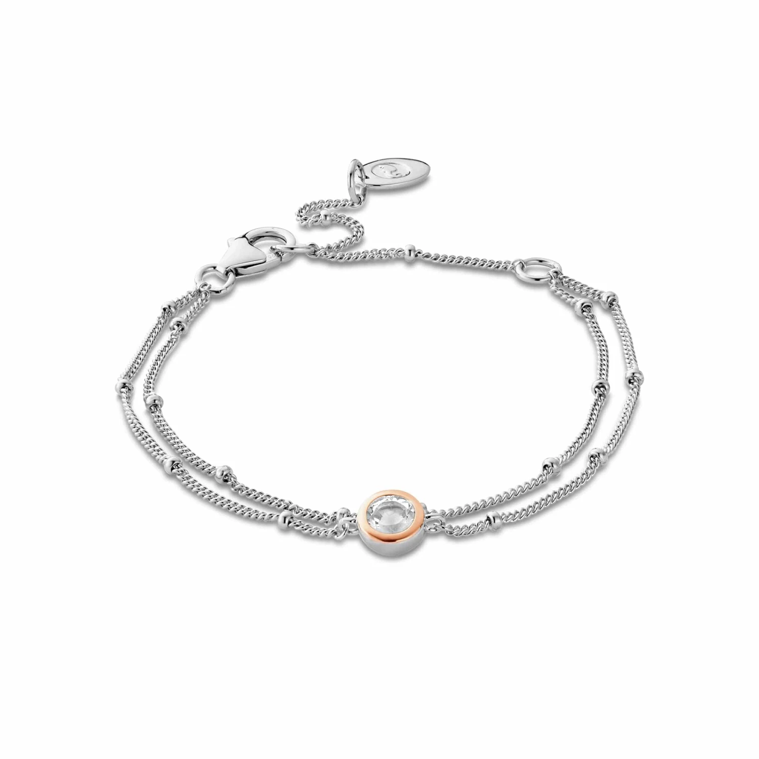 Clogau® Celebration Silver Double Chain Bracelet 3 Clogau® Celebration Silver Double Chain Bracelet