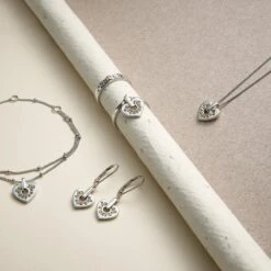 Cariad® Sparkle Silver Heart Pendant 9 Cariad® Sparkle Silver Heart Pendant -Clogau 3SCRS0193 3