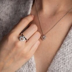 Cariad® Sparkle Silver Heart Pendant 11 Cariad® Sparkle Silver Heart Pendant -Clogau 3SCRS0193 5