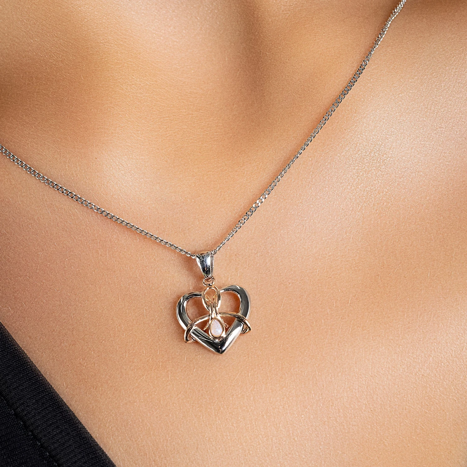 Dwynwen Silver And Opal Pendant 4 Dwynwen Silver And Opal Pendant - Image 2