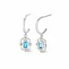 Enchanted Gateways Silver And Swiss Blue Topaz Drop Earrings 1 Enchanted Gateways Silver And Swiss Blue Topaz Drop Earrings -Clogau 3SEGW0730