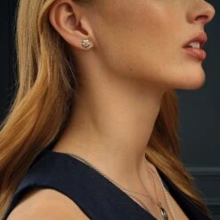 Forget Me Not Silver Stud Earrings 7 Forget Me Not Silver Stud Earrings -Clogau 3SFMN0621 1