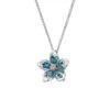 Forget Me Not Silver And London Blue Topaz Pendant -Clogau 3SFMNP 47d5cf58 4d31 47bd 986b 90d69823ff4a