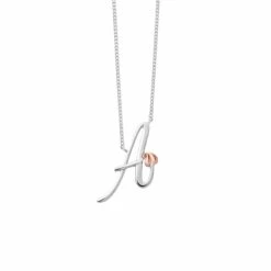 Tree Of Life® Initials Silver Necklace – Letter A