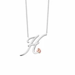 Tree Of Life® Initials Silver Necklace – Letter H