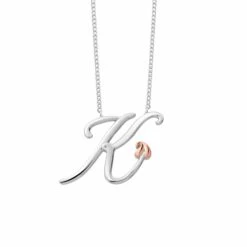 Tree Of Life® Initials Silver Necklace – Letter K
