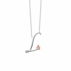 Tree Of Life® Initials Silver Necklace – Letter L
