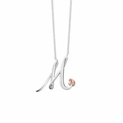 Tree Of Life® Initials Silver Necklace – Letter M
