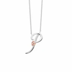 Tree Of Life® Initials Silver Necklace – Letter P