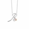 Tree Of Life® Initials Silver Necklace – Letter R