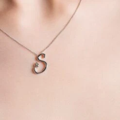 Tree Of Life® Initials Silver Necklace – Letter S -Clogau 3SITOLP19 2