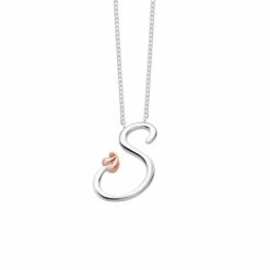 Tree Of Life® Initials Silver Necklace – Letter S