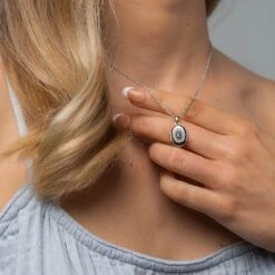 Princess Diana Silver And Sapphire Locket -Clogau 3SLDD0072 2