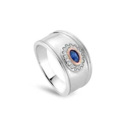 Princess Diana Silver And Sapphire Ring