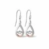 Eternity Silver Drop Earrings