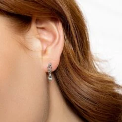 Lovespoons Silver Drop Earrings 8 Lovespoons Silver Drop Earrings -Clogau 3SLSE3 2