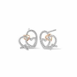 Bound Forever Silver Stud Earrings