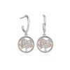 Tree Of Life® Circle Silver Drop Earrings 1 Tree Of Life® Circle Silver Drop Earrings -Clogau 3SNTLCDE