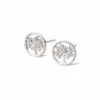 Tree Of Life® Circle Silver Stud Earrings
