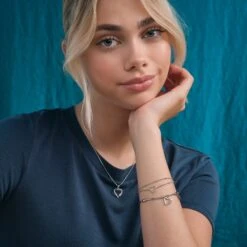 Past Present Future Silver Heart Double Chain Bracelet 7 Past Present Future Silver Heart Double Chain Bracelet -Clogau 3SPPF0646 2 ea16d590 54c6 43ba a592 70160f0d3f61