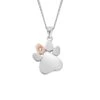 Paw Prints On My Heart Silver Pendant -Clogau 3SPWP0225 3b2be8c7 5b3b 47c9 9c00 5efb864a9998