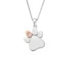 Paw Prints On My Heart Silver Birthstone Pendant – June -Clogau 3SPWP0676