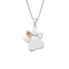 Paw Prints On My Heart Silver Birthstone Pendant – August 2 Paw Prints On My Heart Silver Birthstone Pendant – August -Clogau 3SPWP0678