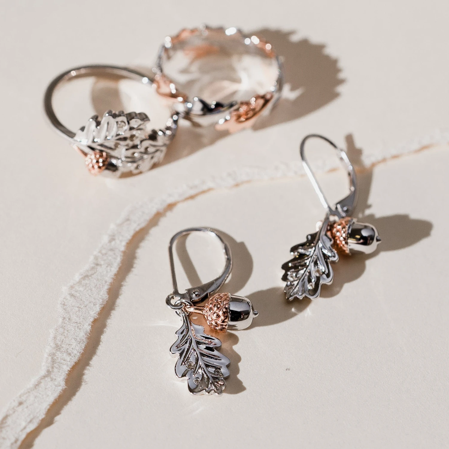 Royal Clogau® Oak Silver Drop Earrings 5 Royal Clogau® Oak Silver Drop Earrings - Image 3
