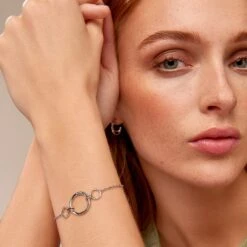 Ripples Silver Triple-Hoop Bracelet 8 Ripples Silver Triple-Hoop Bracelet -Clogau 3SRPP0204 2