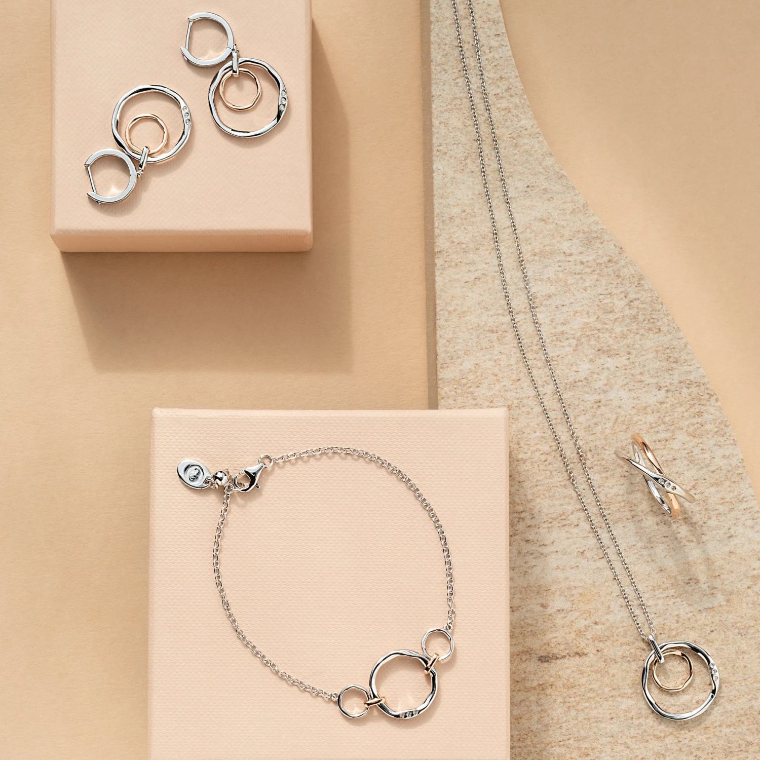 Ripples Silver Triple-Hoop Bracelet 6 Ripples Silver Triple-Hoop Bracelet - Image 4