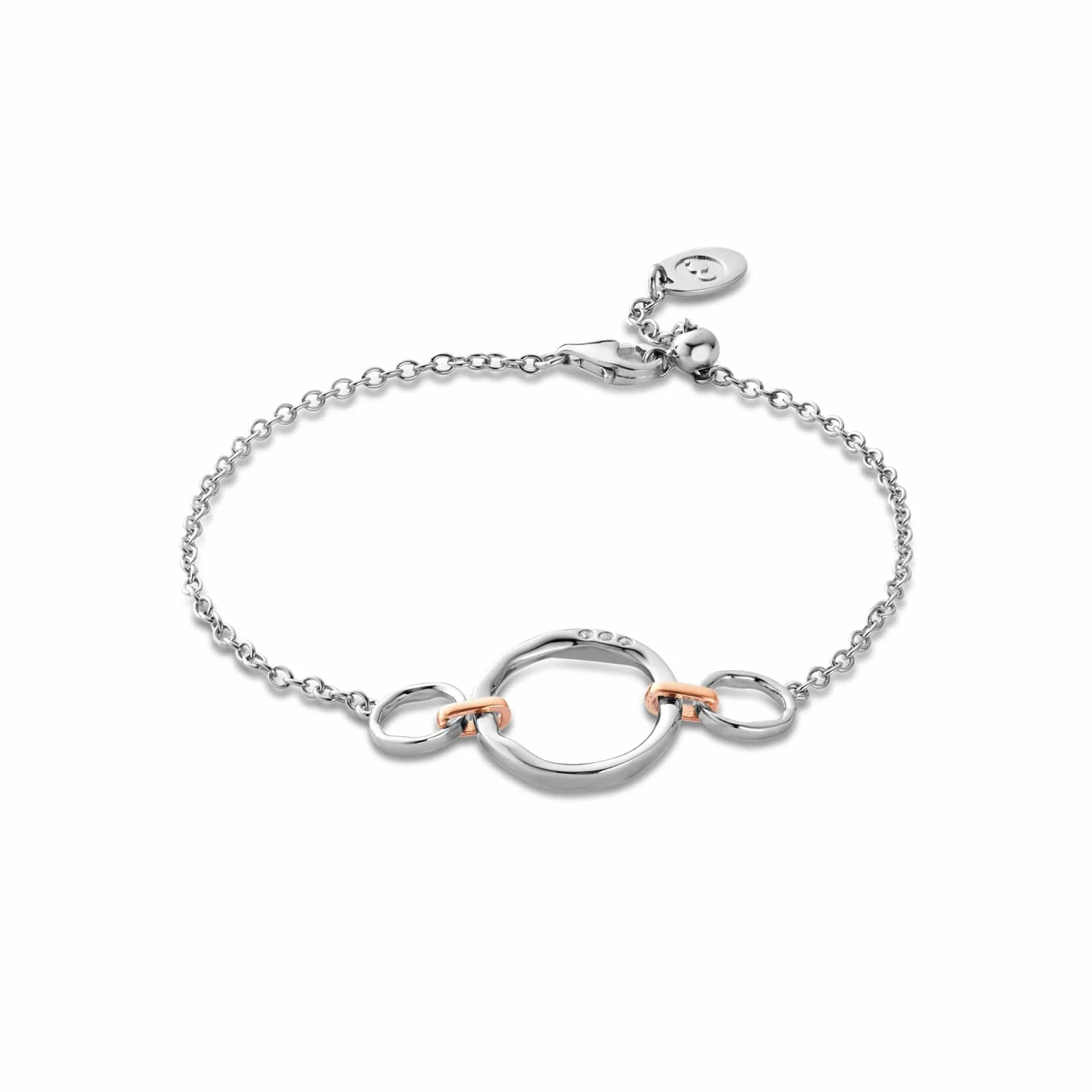 Ripples Silver Triple-Hoop Bracelet 3 Ripples Silver Triple-Hoop Bracelet