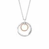 Ripples Silver Double-Hoop Pendant -Clogau 3SRPP0206 26898e36 9303 44fb 95cf 59ae7474fd17