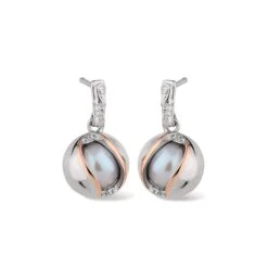 Salacia Silver And Pearl Oyster Drop Earrings