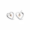 Tree Of Life® Heart Silver Stud Earrings