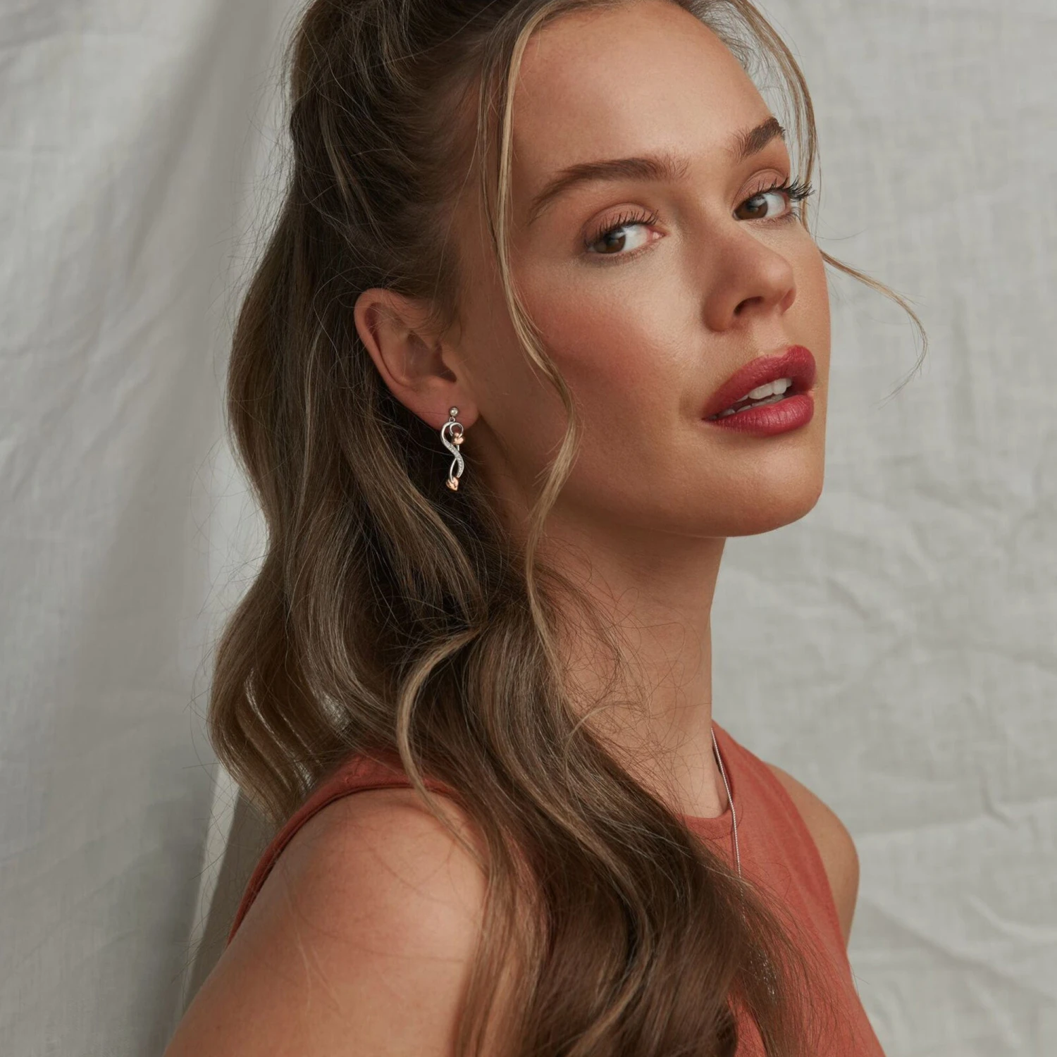 Tree Of Life® Silver Vine Drop Earrings 4 Tree Of Life® Silver Vine Drop Earrings - Image 2