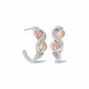 Tree Of Life® Silver Vine Half-Hoop Earrings -Clogau 3STOL0203