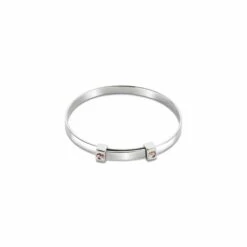 Tree Of Life® Insignia Silver Baby Bangle