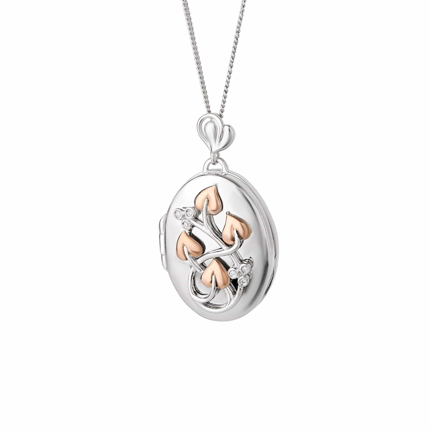 Tree Of Life® Silver And Diamond Locket 3 Tree Of Life® Silver And Diamond Locket