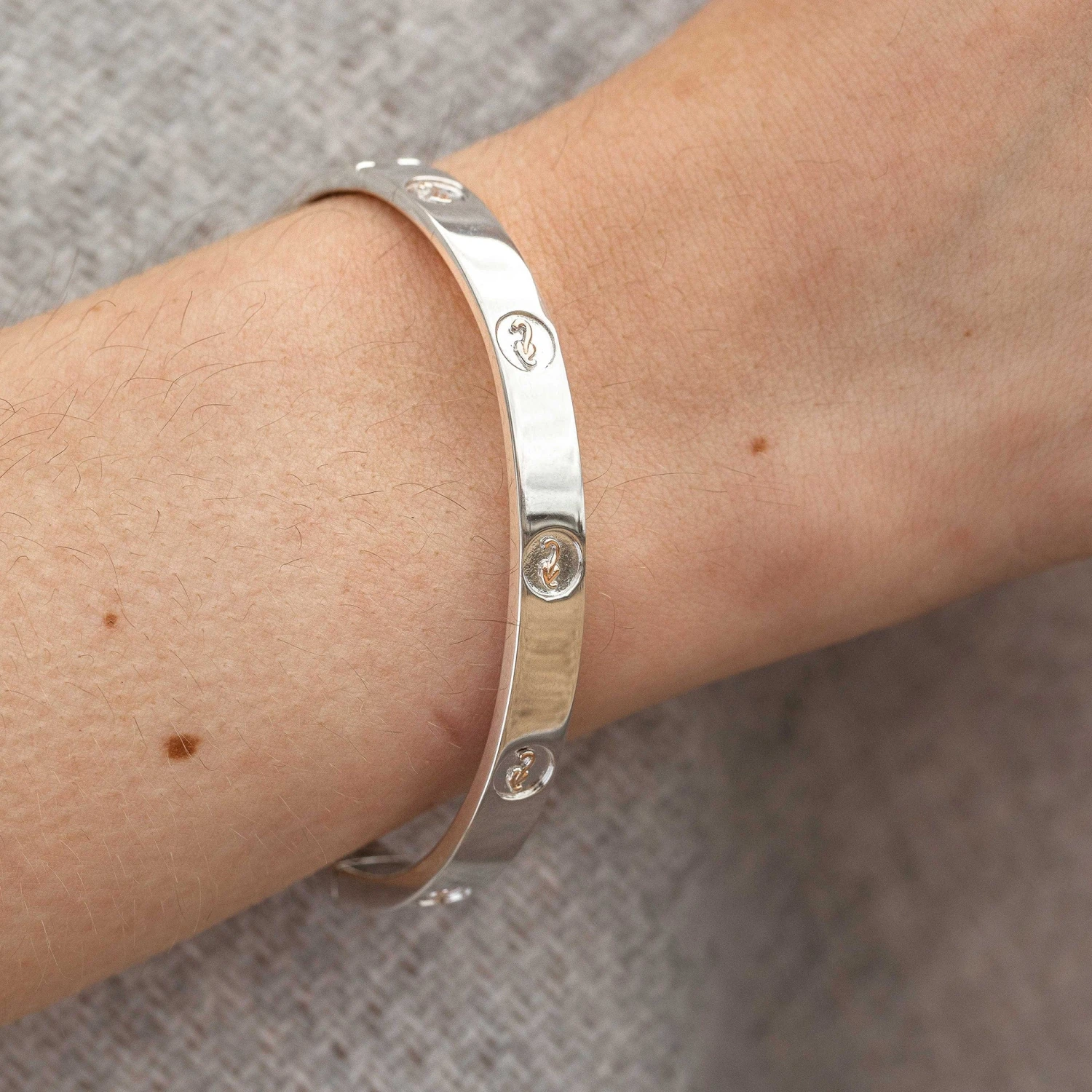 Tree Of Life® Insignia Silver Bangle 5 Tree Of Life® Insignia Silver Bangle - Image 3